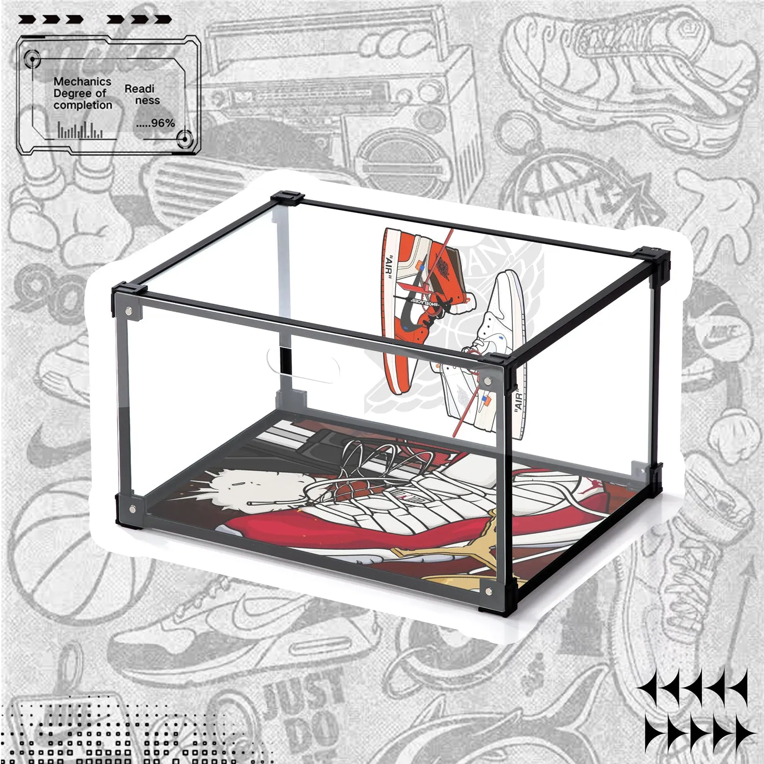 ILLUSTRATION UV PRINT CUSTOM SHOE BOX