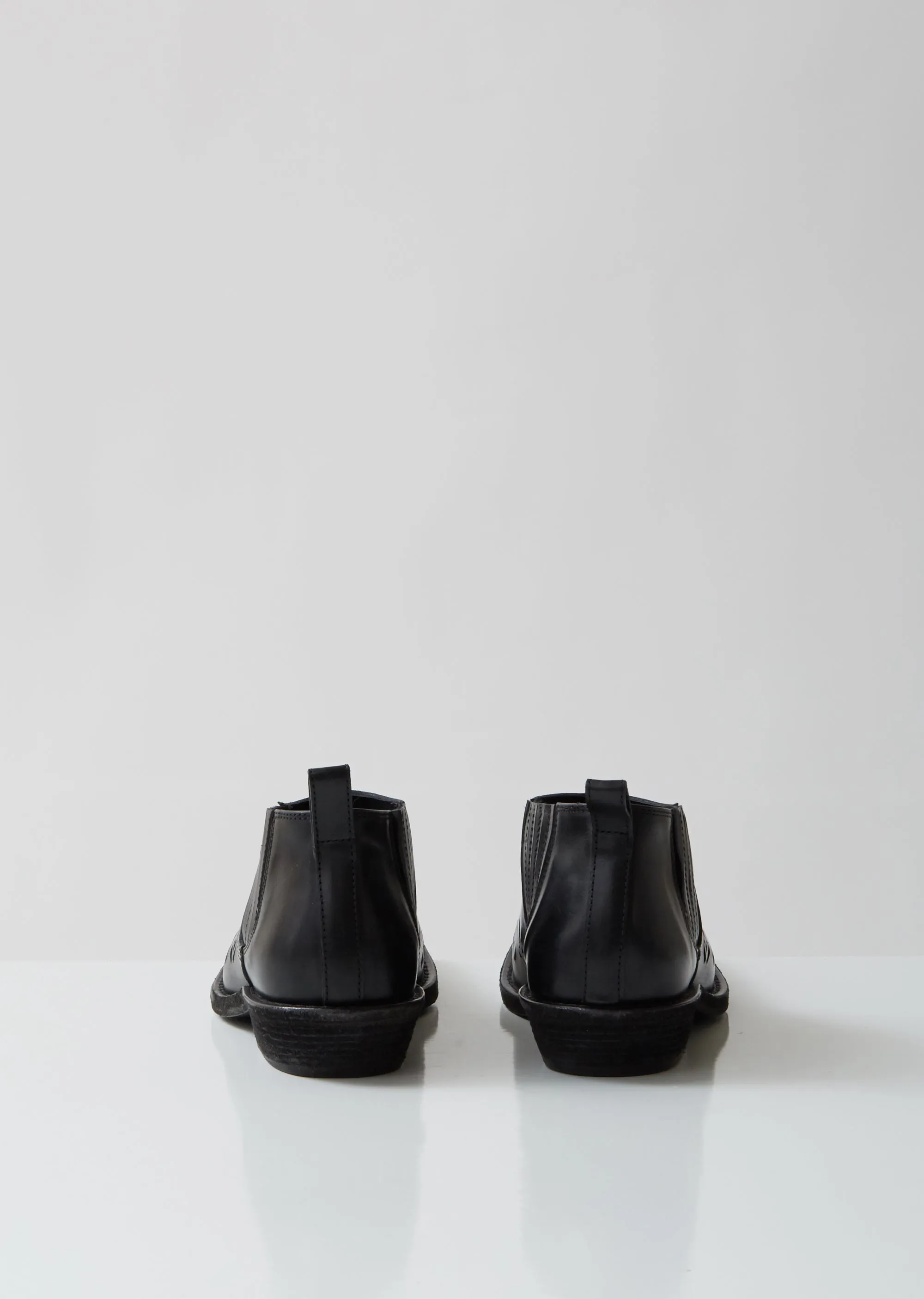 Laser Cut Low Chelsea Boot