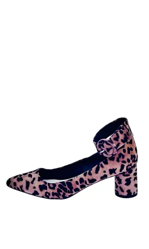 Leopard Print Midi Heels
