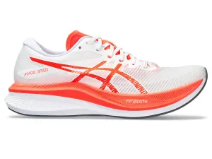 Men's Asics Magic Speed 3, White/Sunrise Red, 11 D Medium