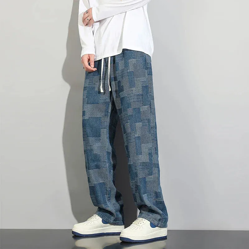Men's Patchwork Jeans