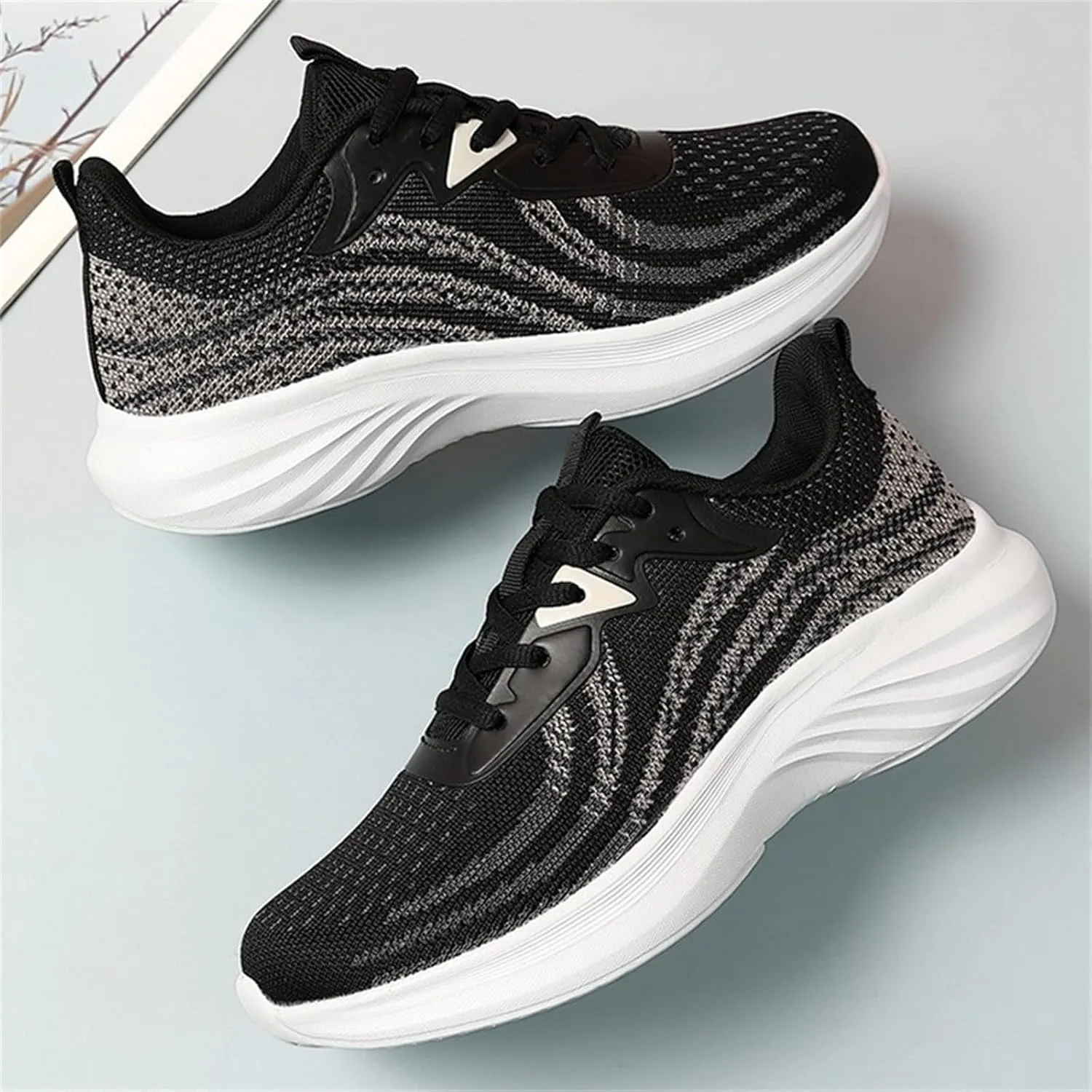Men's Running Shoes-Breathable Walking Non-Slip Athletic Sneakers Lightweight Gym Comfortable Tennis Road Sneaker Training Shoes