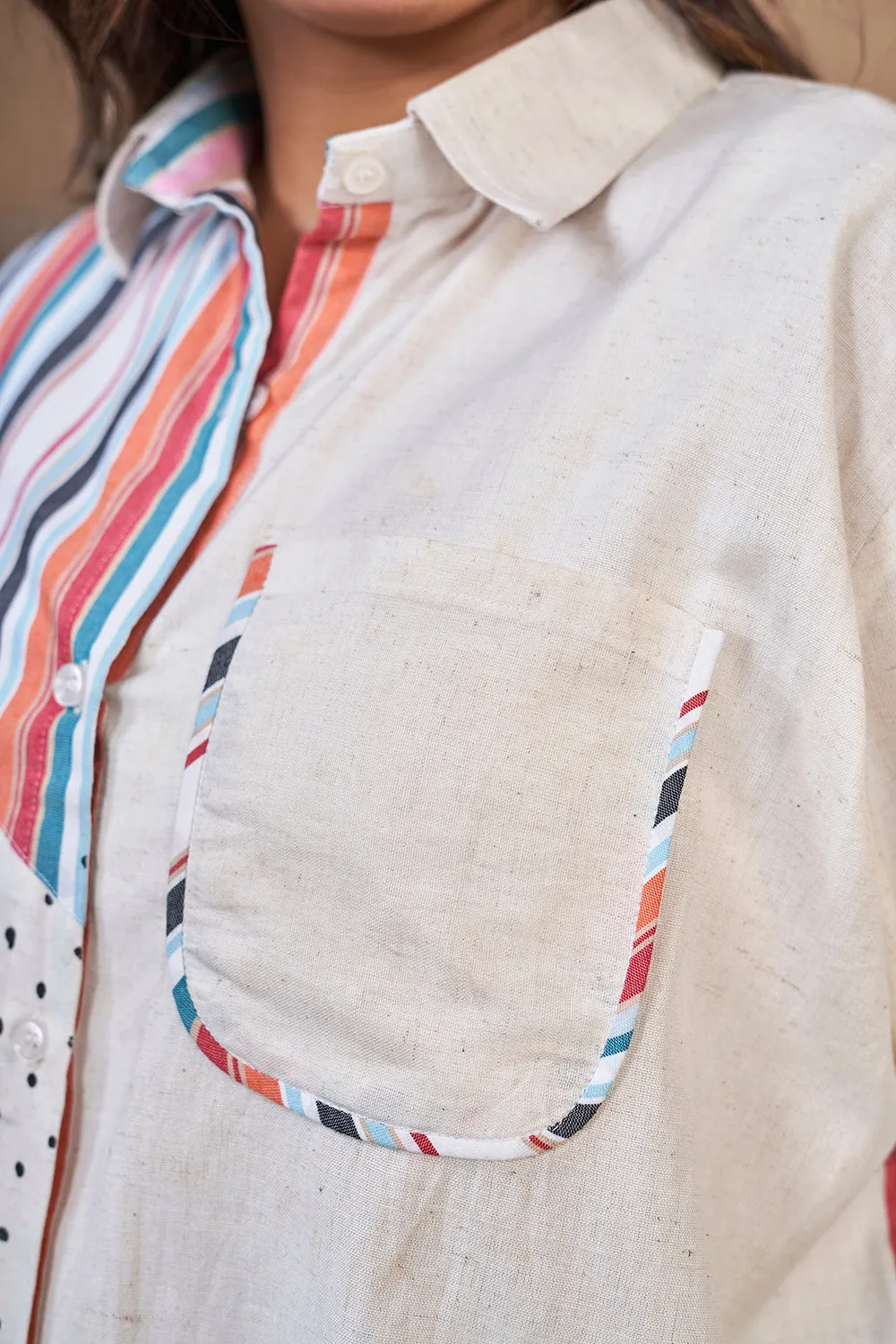 Multicolour summer cotton shirts for ladies