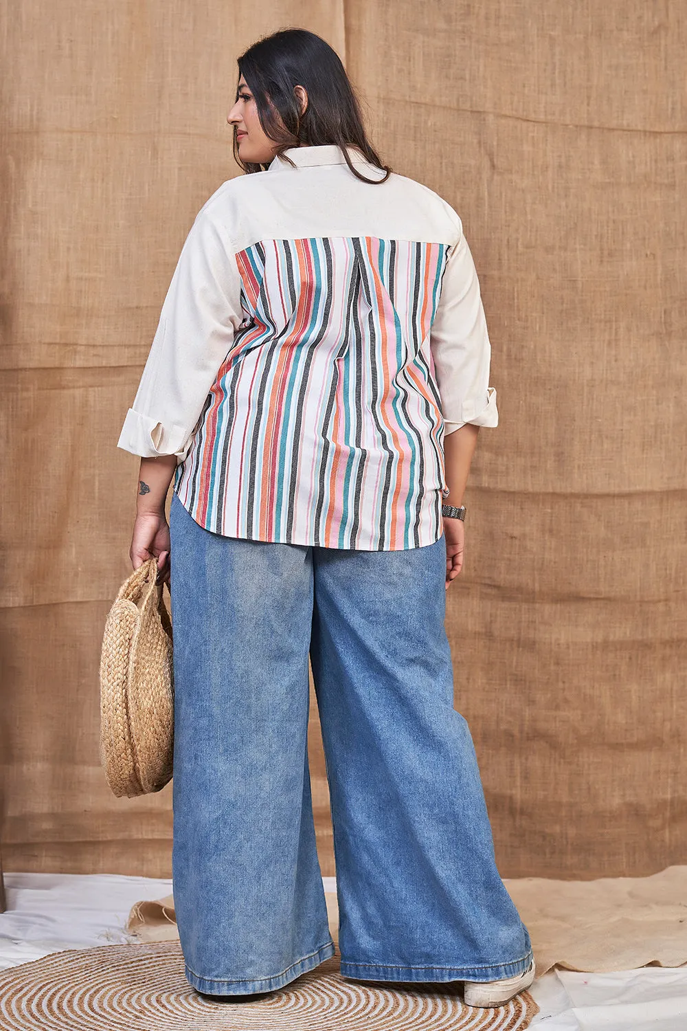 Multicolour summer cotton shirts for ladies