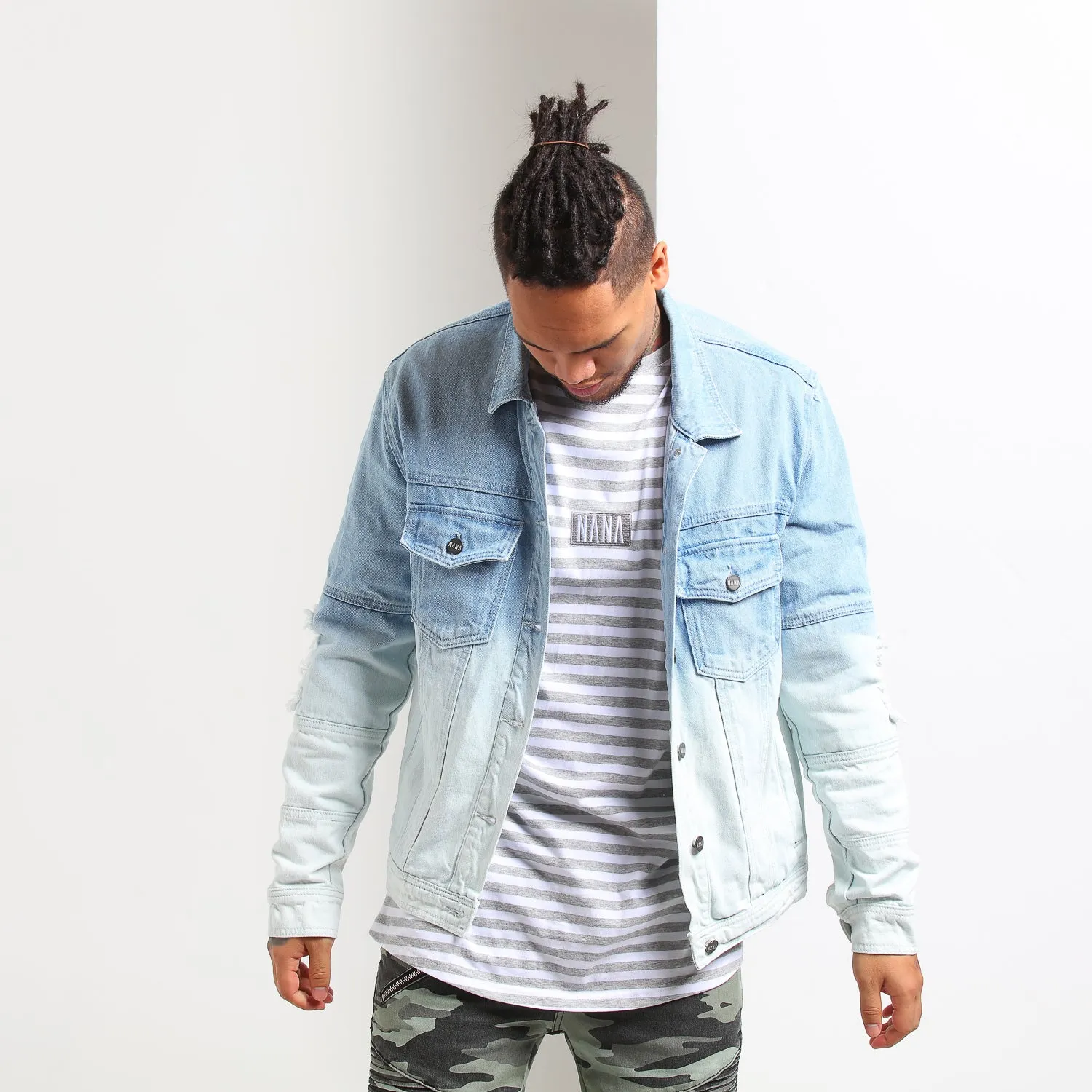 Nana Judy Sawyer Denim Jacket Indigo/Bleach