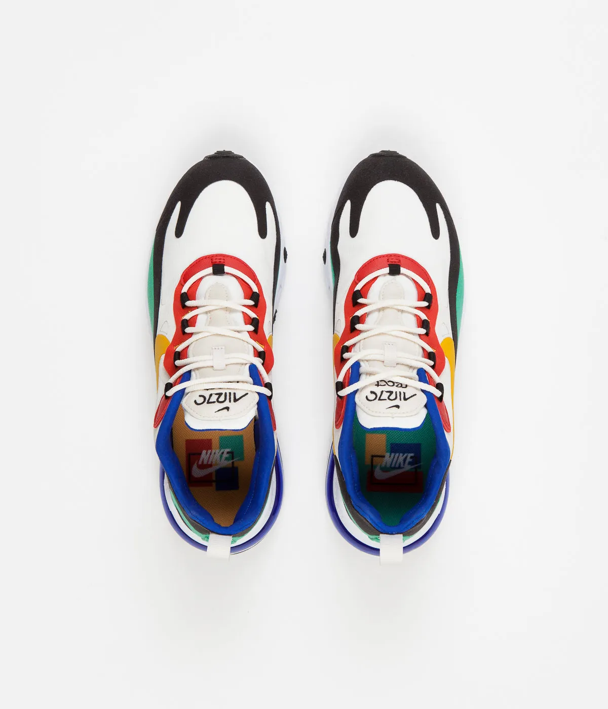 Nike Air Max 270 React Shoes - Phantom / University Gold - University Red