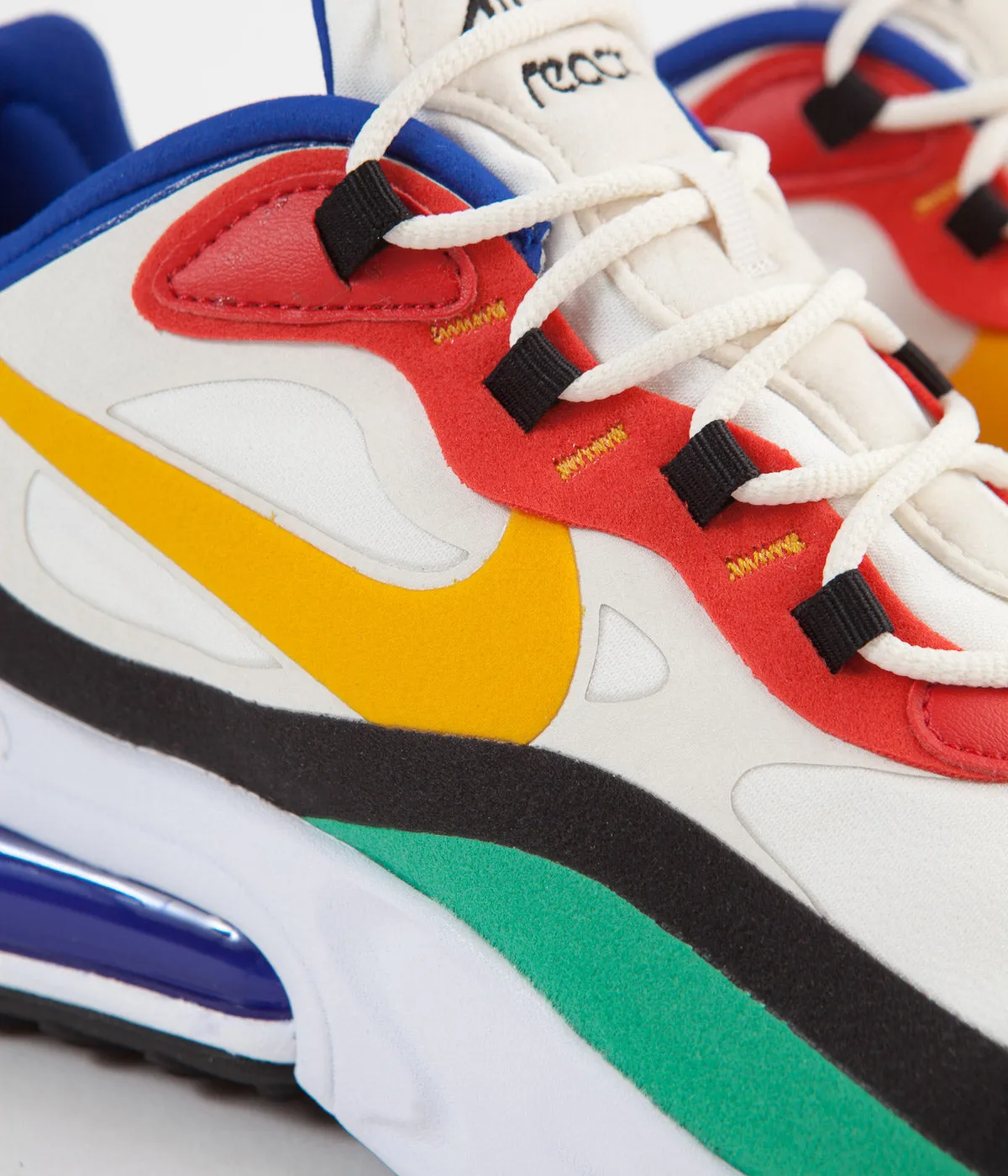 Nike Air Max 270 React Shoes - Phantom / University Gold - University Red