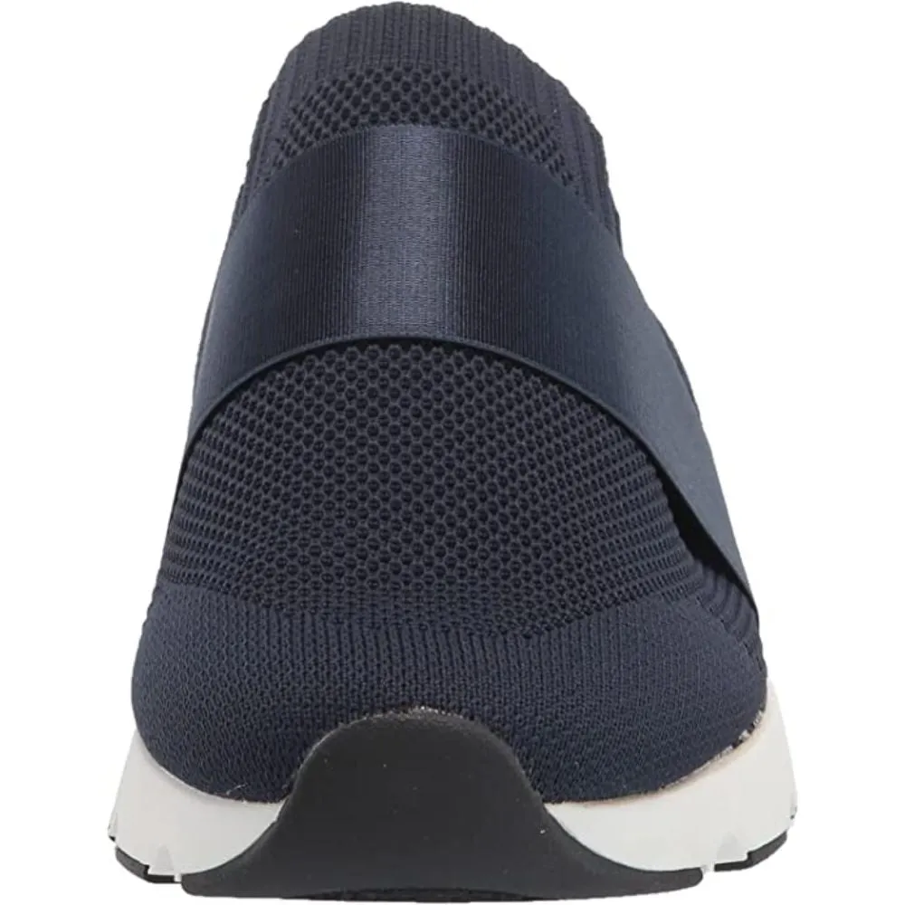 On the Go Navy Fabric Anne Klein Sneakers