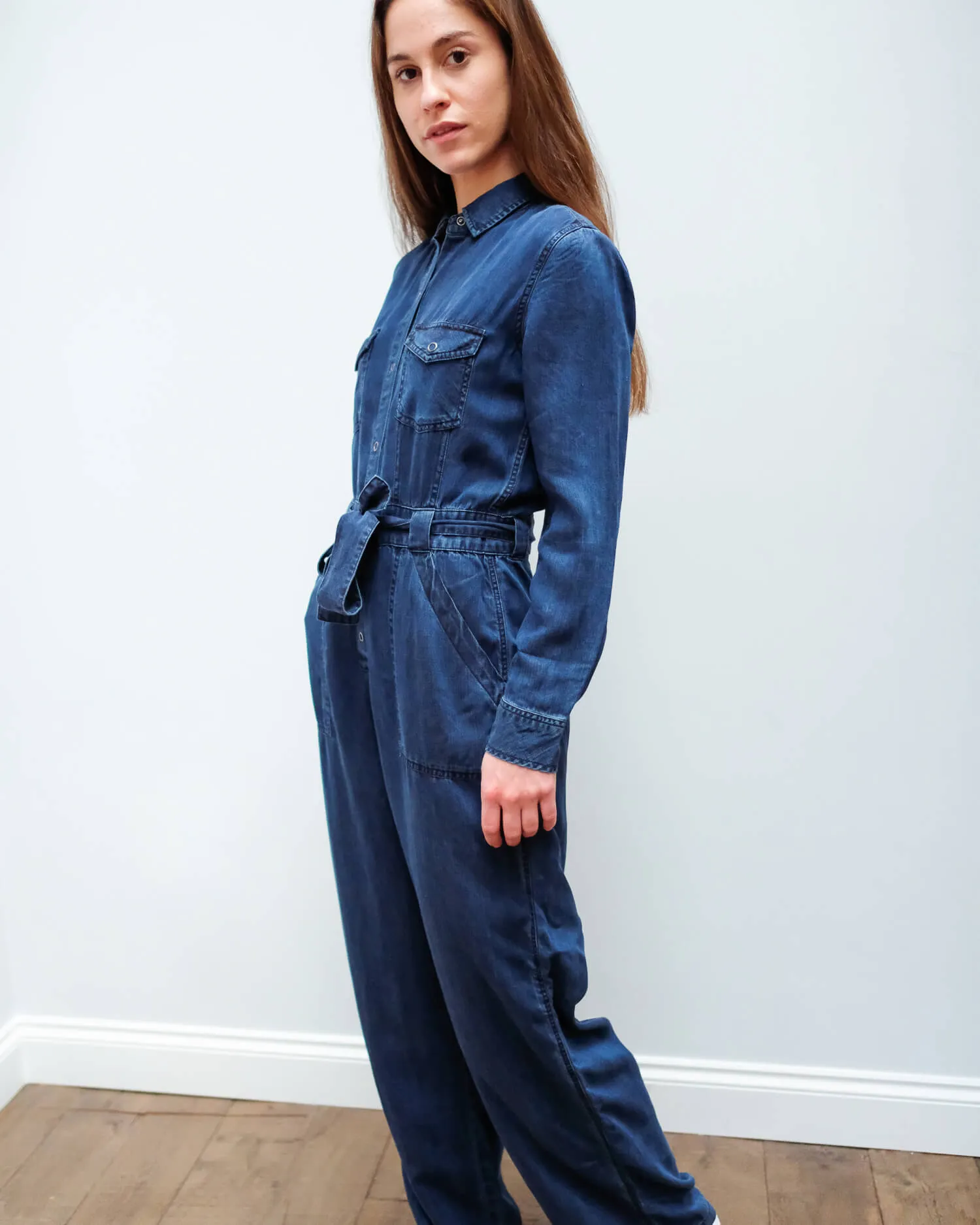 R Kenley jumpsuit in dark vintage