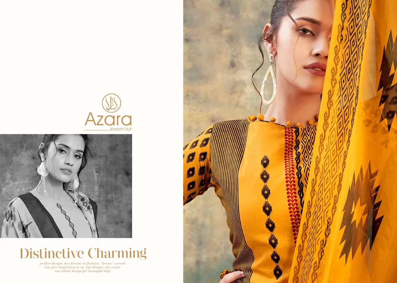 Radhika Fashion Presents Izna Lawn Cotton Casual Wear Salwar Kameez
