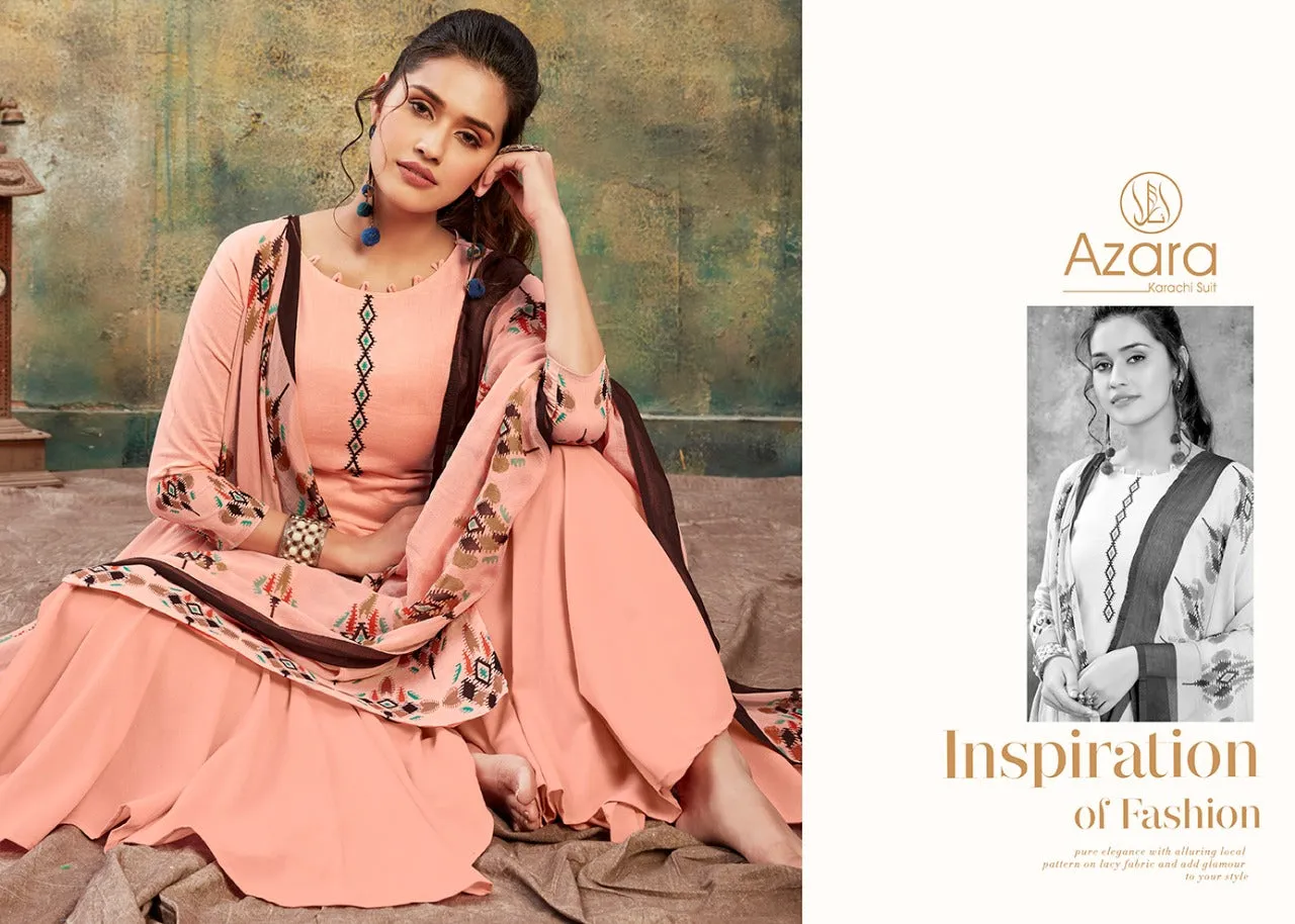 Radhika Fashion Presents Izna Lawn Cotton Casual Wear Salwar Kameez
