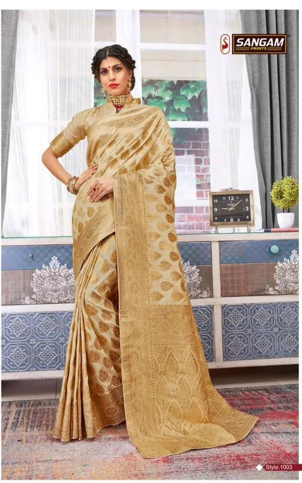 Sangam Print Presents Khyati Silk Cambric Cotton Casual Wear Sarees