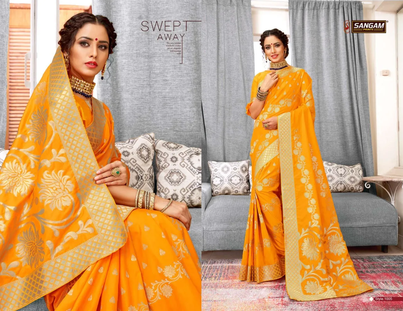 Sangam Print Presents Khyati Silk Cambric Cotton Casual Wear Sarees