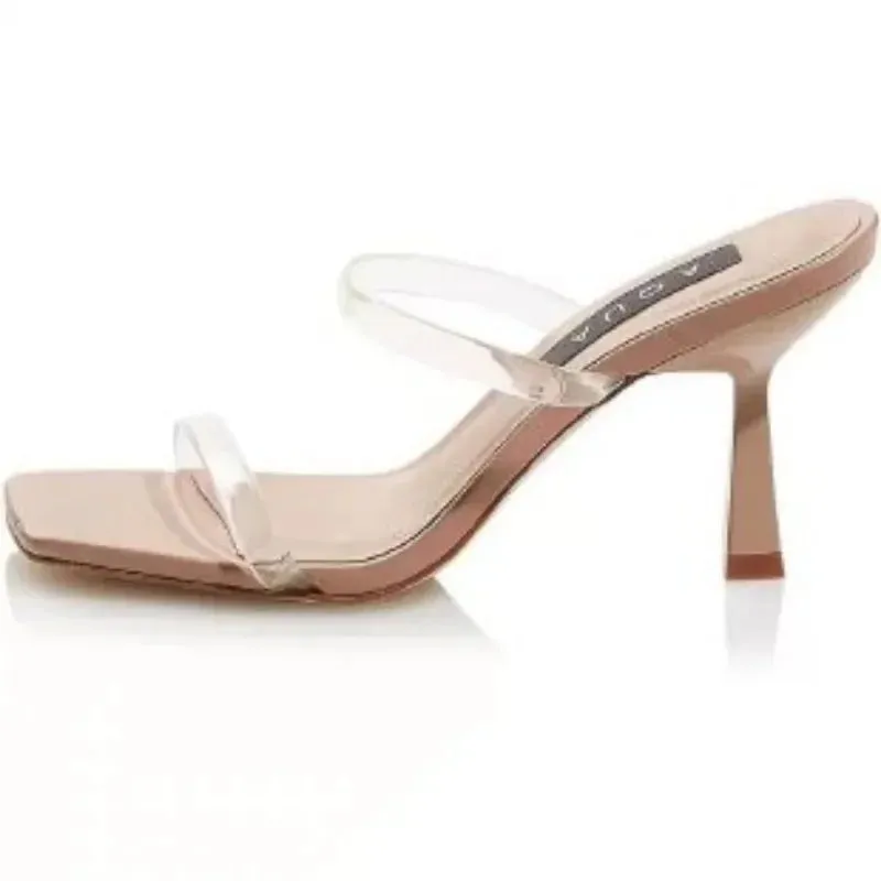 Square Toe Thin Heels Women's Sandals