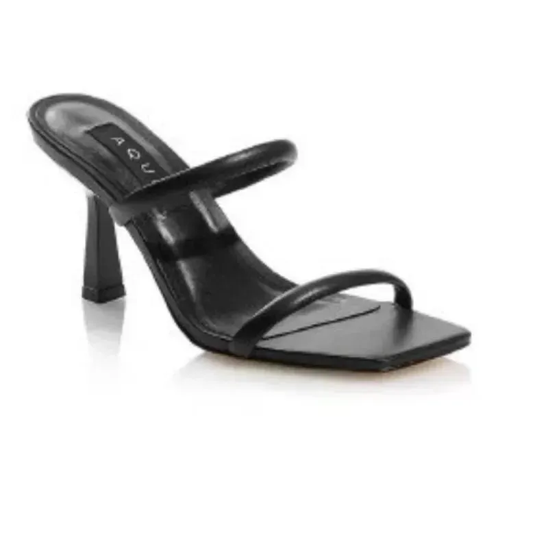 Square Toe Thin Heels Women's Sandals