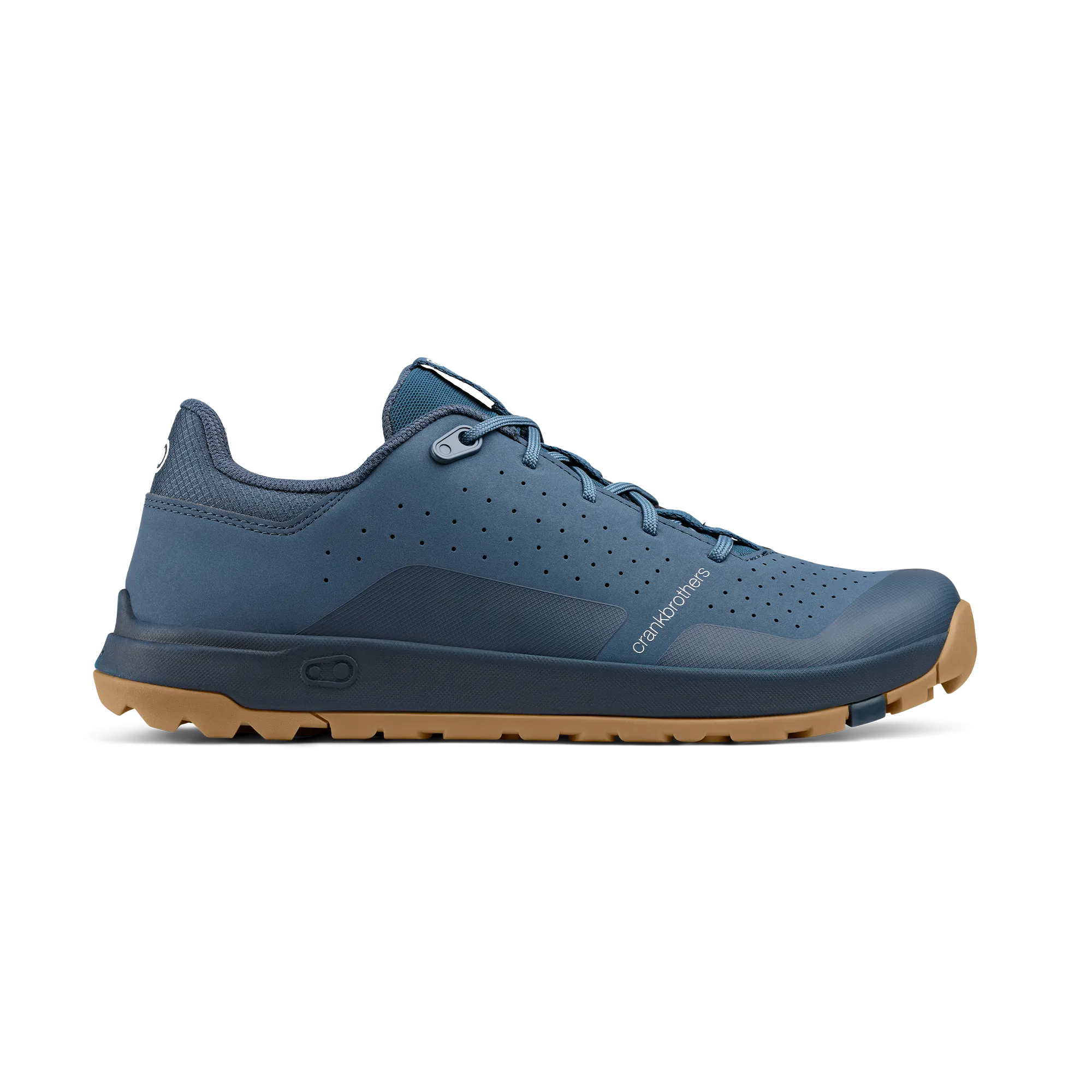 Stamp Trail Lace Flat Shoes - Navy/Gum