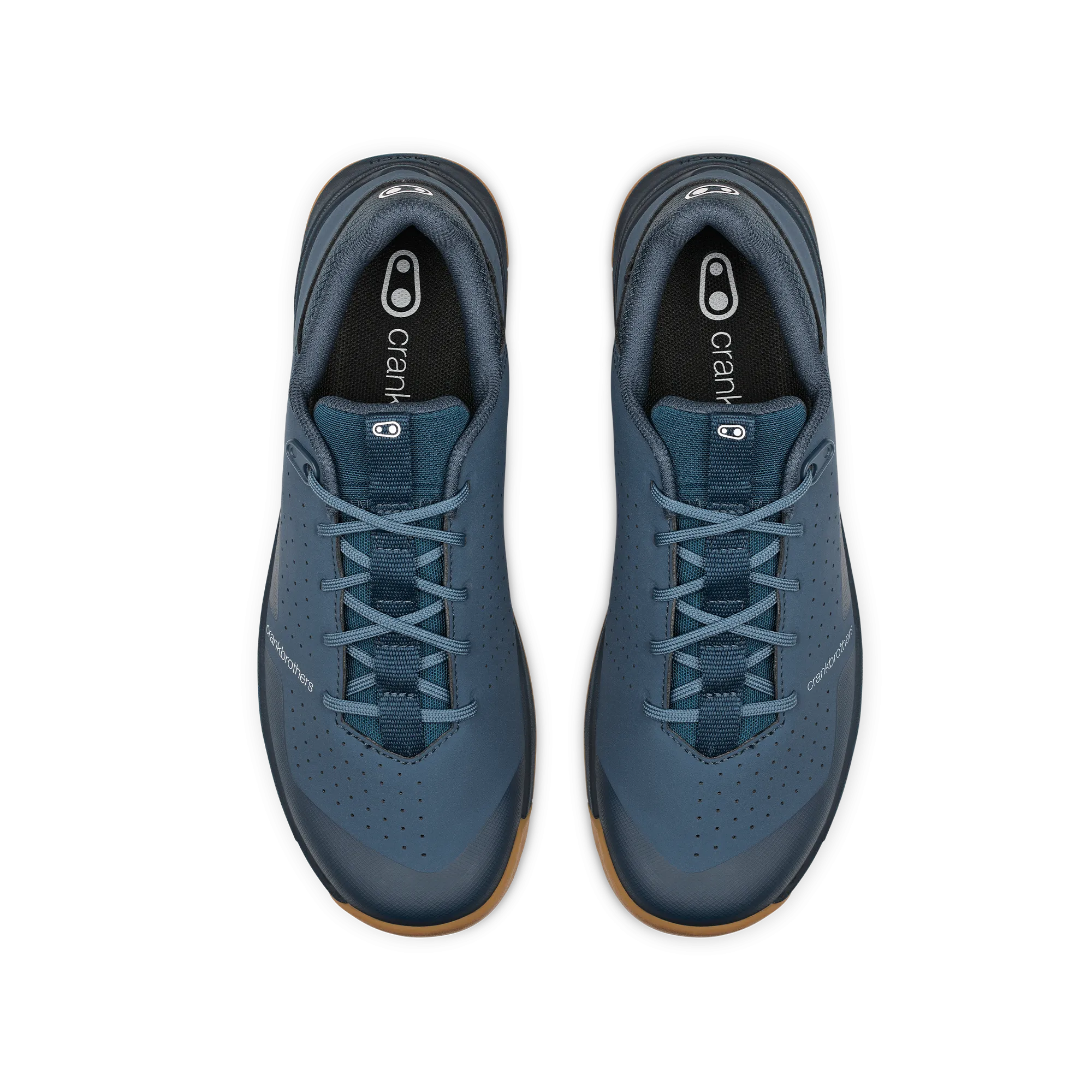 Stamp Trail Lace Flat Shoes - Navy/Gum