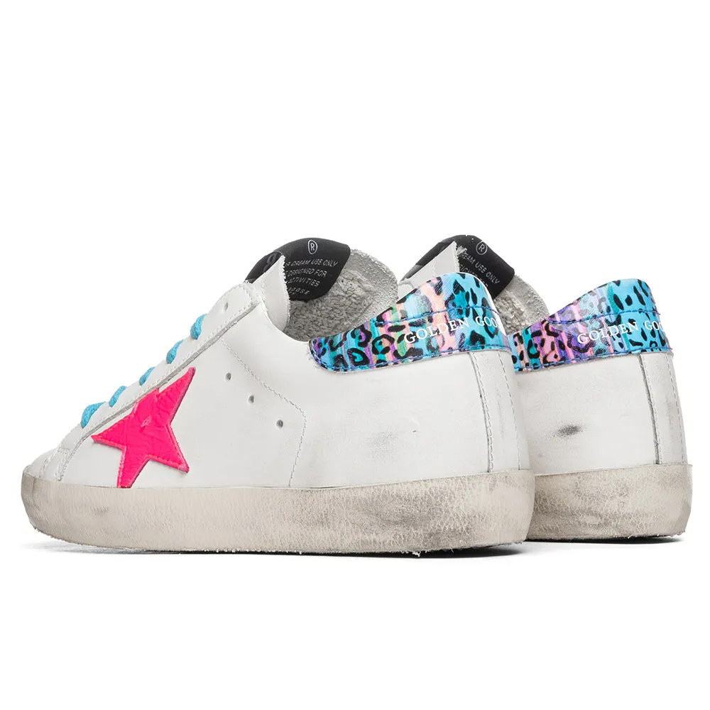 Women's Super-Star Sneakers - Milk/Fuchsia Fluorescent