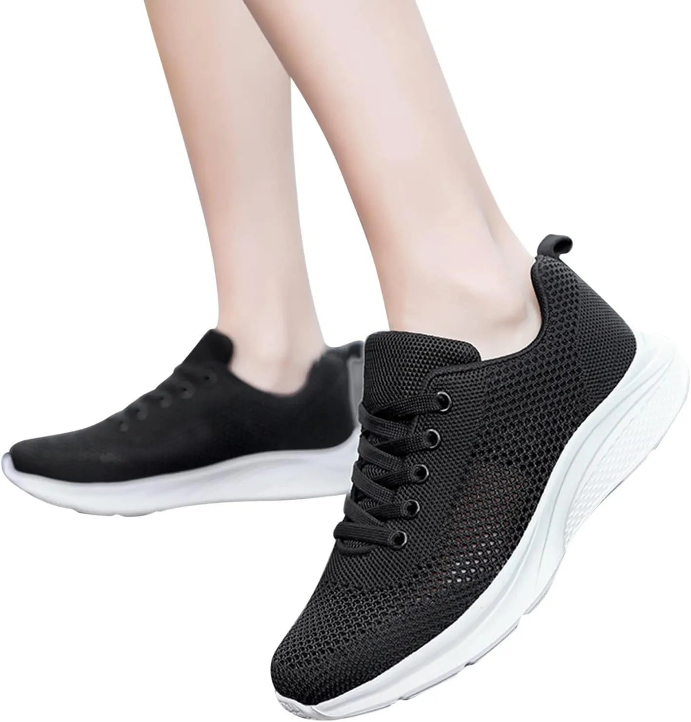 Women's Walking Shoes Lightweight Tennis Fashion Sneakers Lace Up Tennis Shoes Men Jogging Slip On Shoes Casual Walking Sneakers Platform Tennis Shoe Trainers Shoe